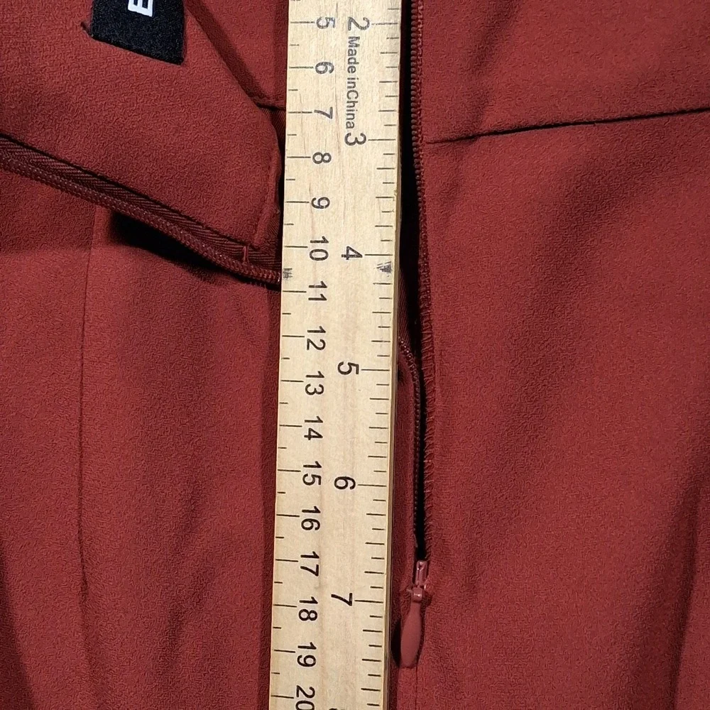 Express Womens‎ Rust Orange Front Slit Midi Pencil Skirt Size 2 007738915